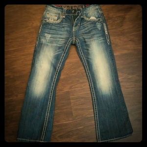 Men's rock revival jeans from buckle